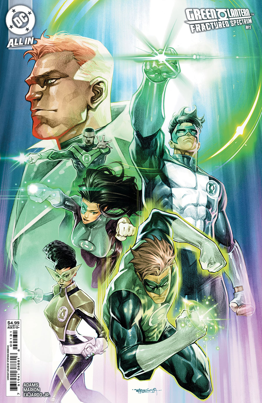Green Lantern Fractured Spectrum #1 (One Shot) Cover B Variant Stephen Segovia Card Stock Cover (DC All In) (Limit 1 Per Customer)