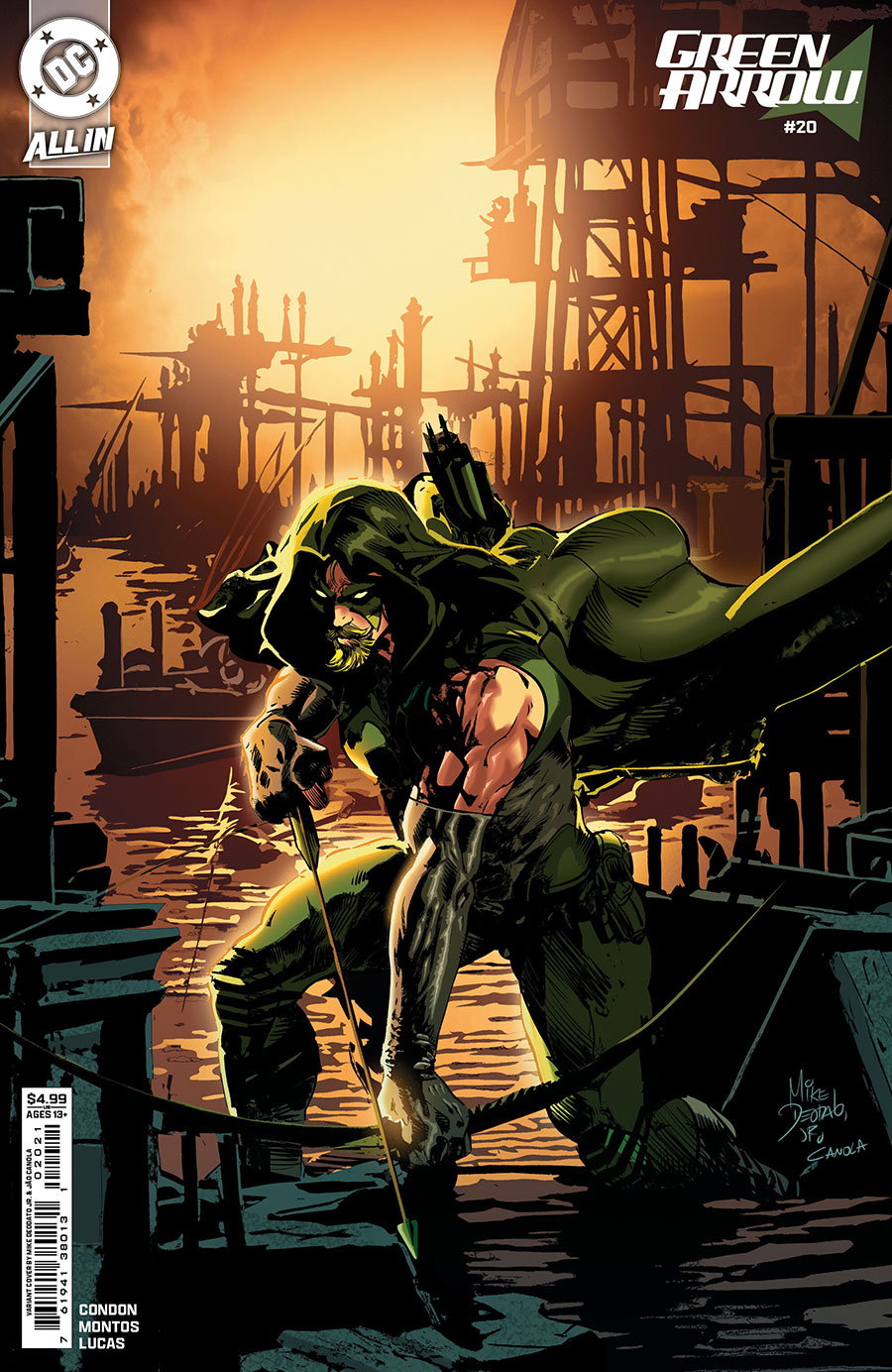 Green Arrow Vol 8 #20 Cover B Variant Mike Deodato Jr Card Stock Cover (DC All In)