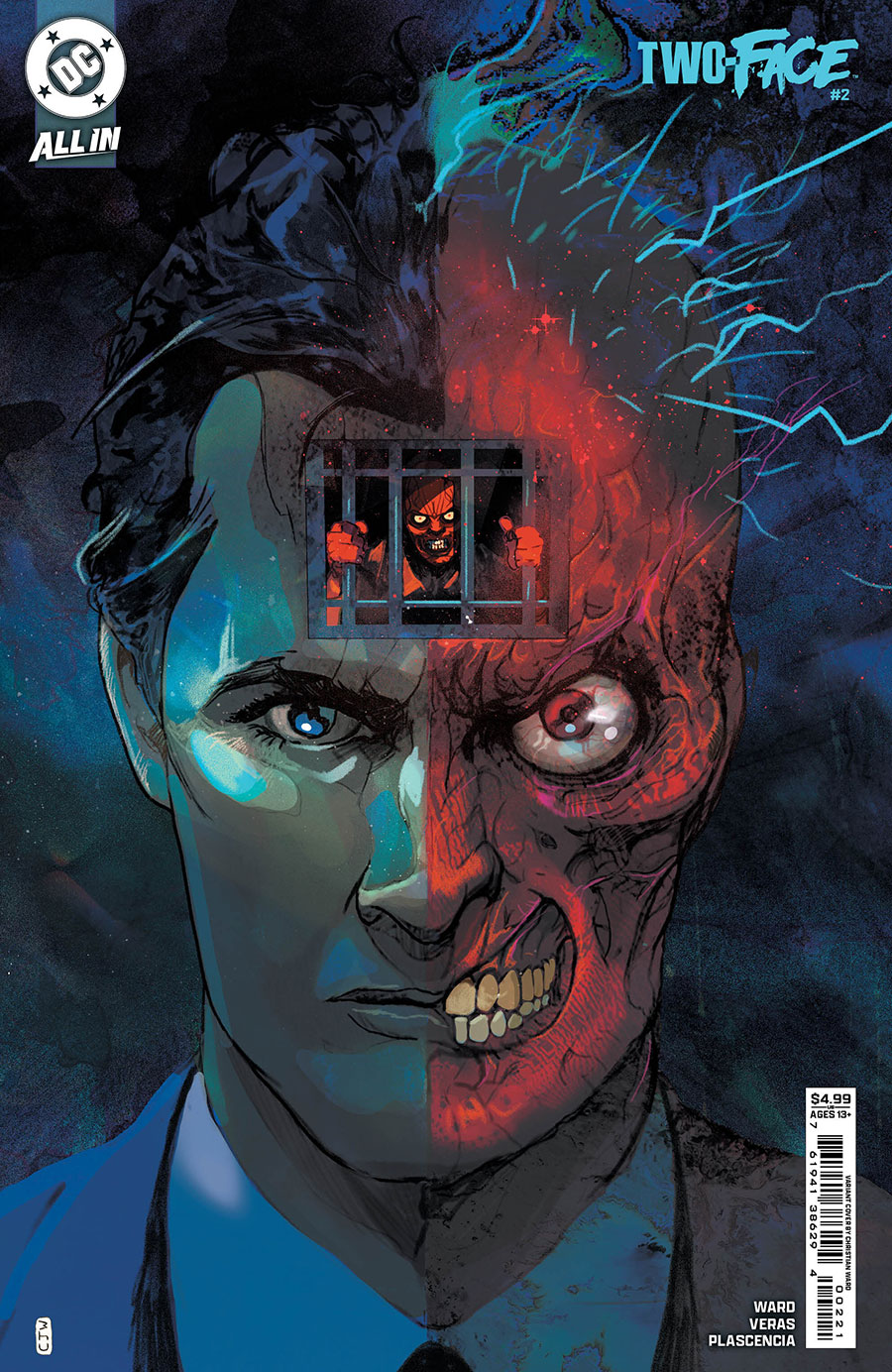 Two-Face #2 Cover B Variant Christian Ward Card Stock Cover (DC All In)