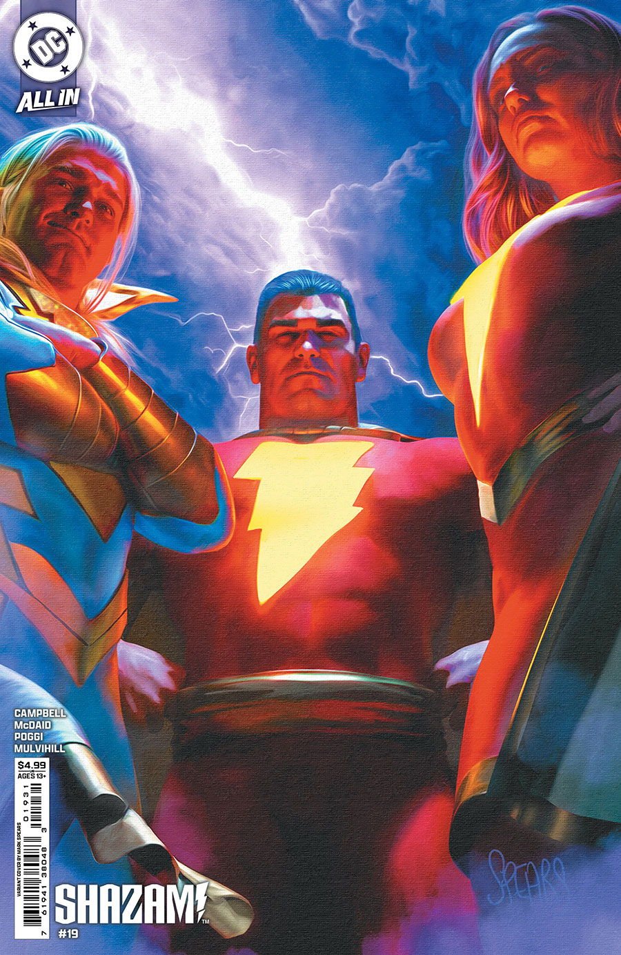 SHAZAM Vol 4 #19 Cover C Variant Mark Spears Card Stock Cover (DC All In)(Limit 1 Per Customer)