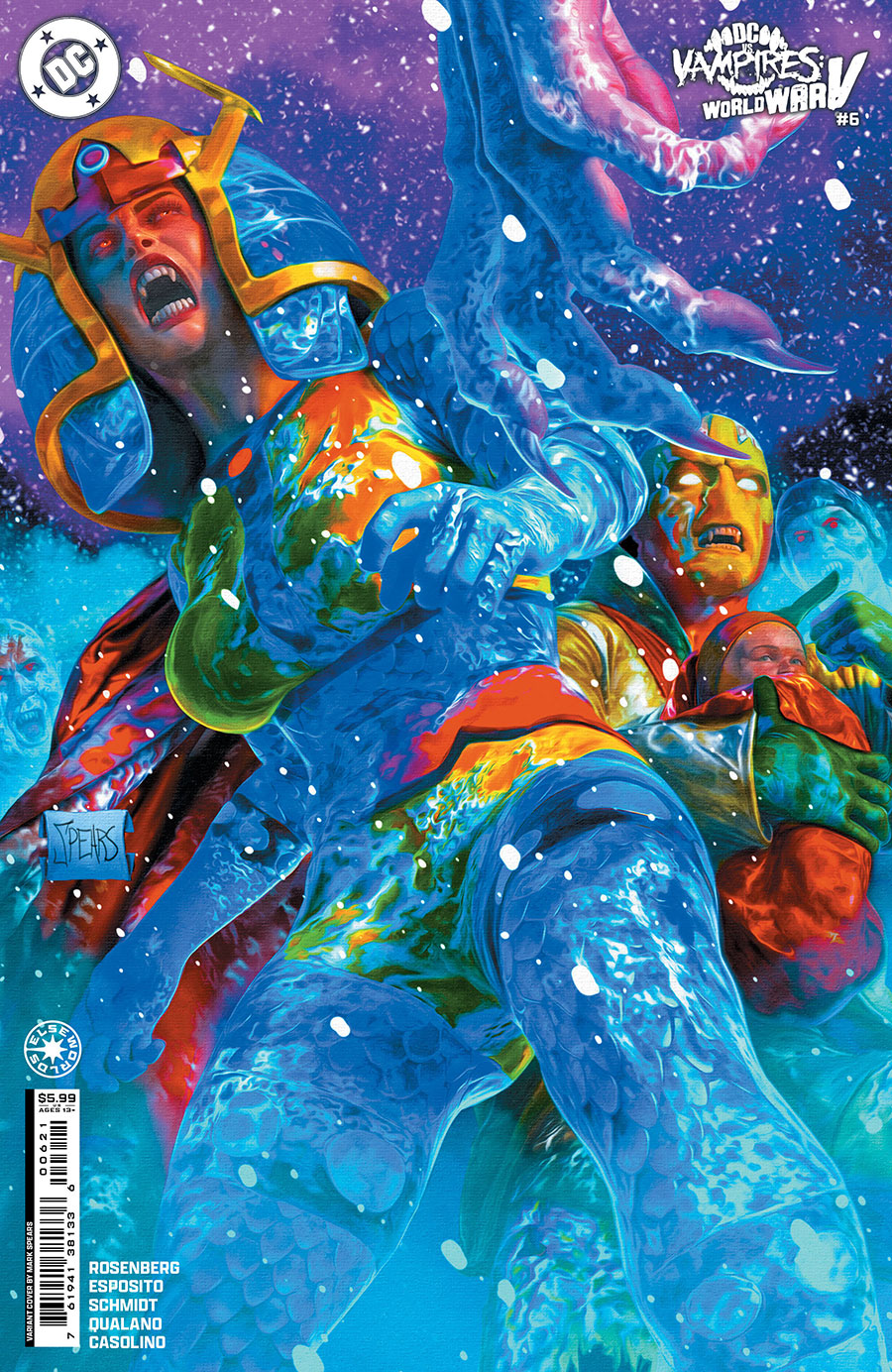 DC vs Vampires World War V #6 Cover B Variant Mark Spears Card Stock Cover (Limit 1 Per Customer)