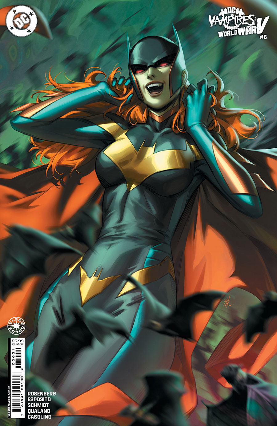 DC vs Vampires World War V #6 Cover C Variant Ejikure Card Stock Cover