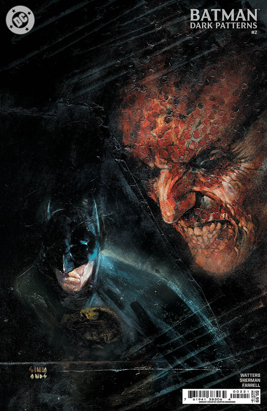 Batman Dark Patterns #2 Cover B Variant Martin Simmonds Card Stock Cover