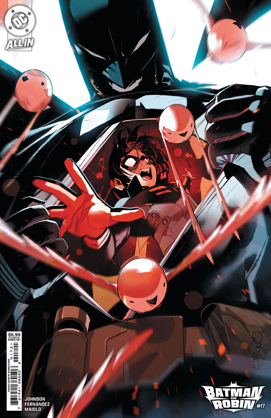 Batman And Robin Vol 3 #17 Cover B Variant Simone Di Meo Card Stock Cover (DC All In)