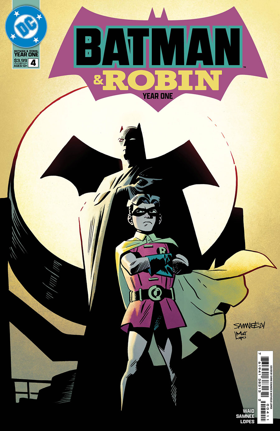 Batman And Robin Year One #4 Cover A Regular Chris Samnee Cover