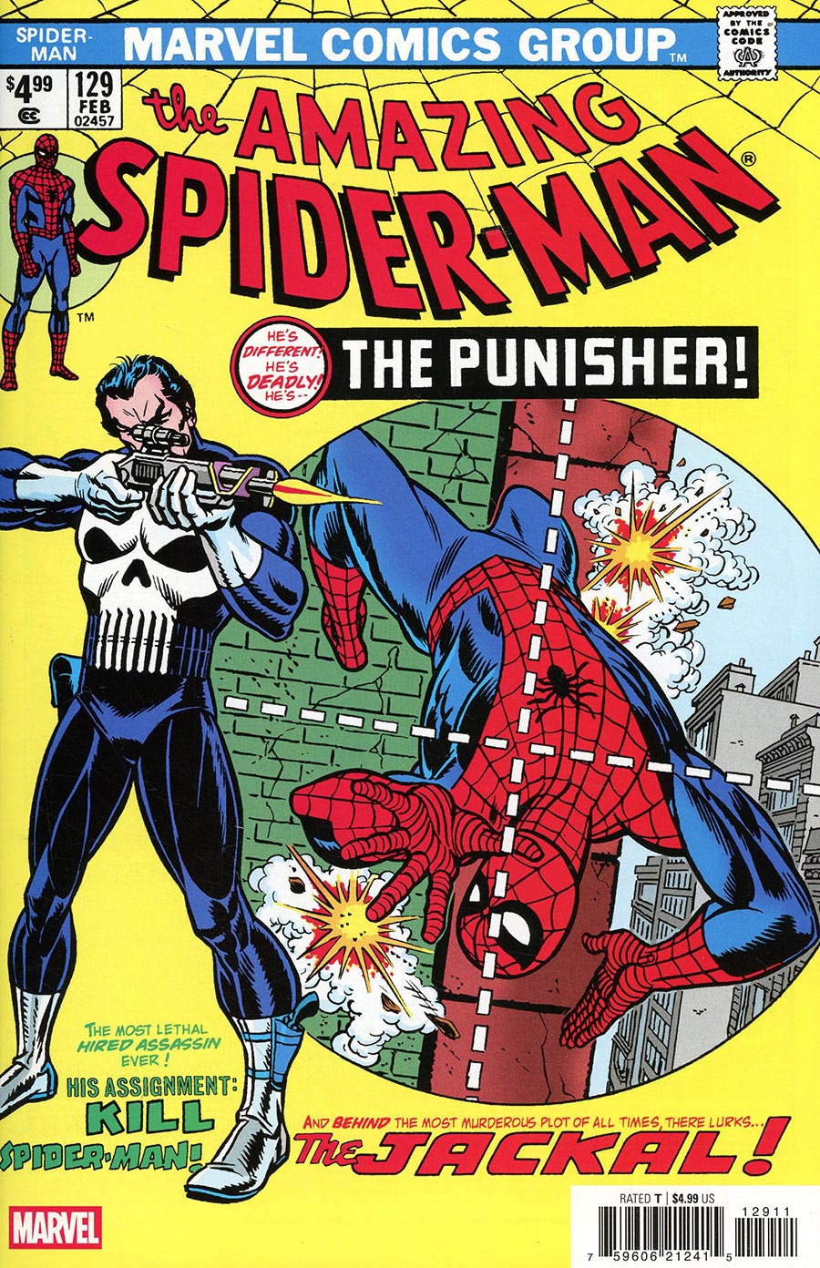 Amazing Spider-Man #129 Cover L Facsimile Edition Variant Gil Kane Foil Cover New Printing