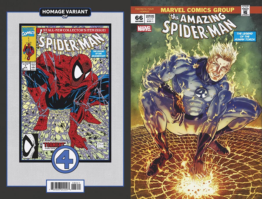 Amazing Spider-Man Vol 6 #66 Cover C Variant Paco Diaz Fantastic Four Homage Cover