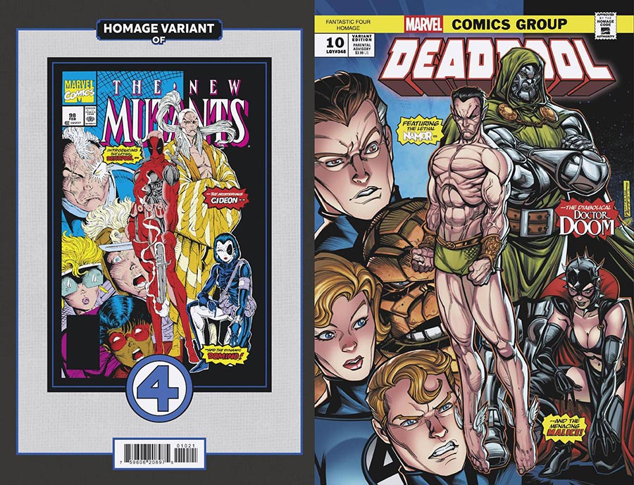 Deadpool Vol 9 #10 Cover B Variant Chad Hardin Fantastic Four Homage Cover