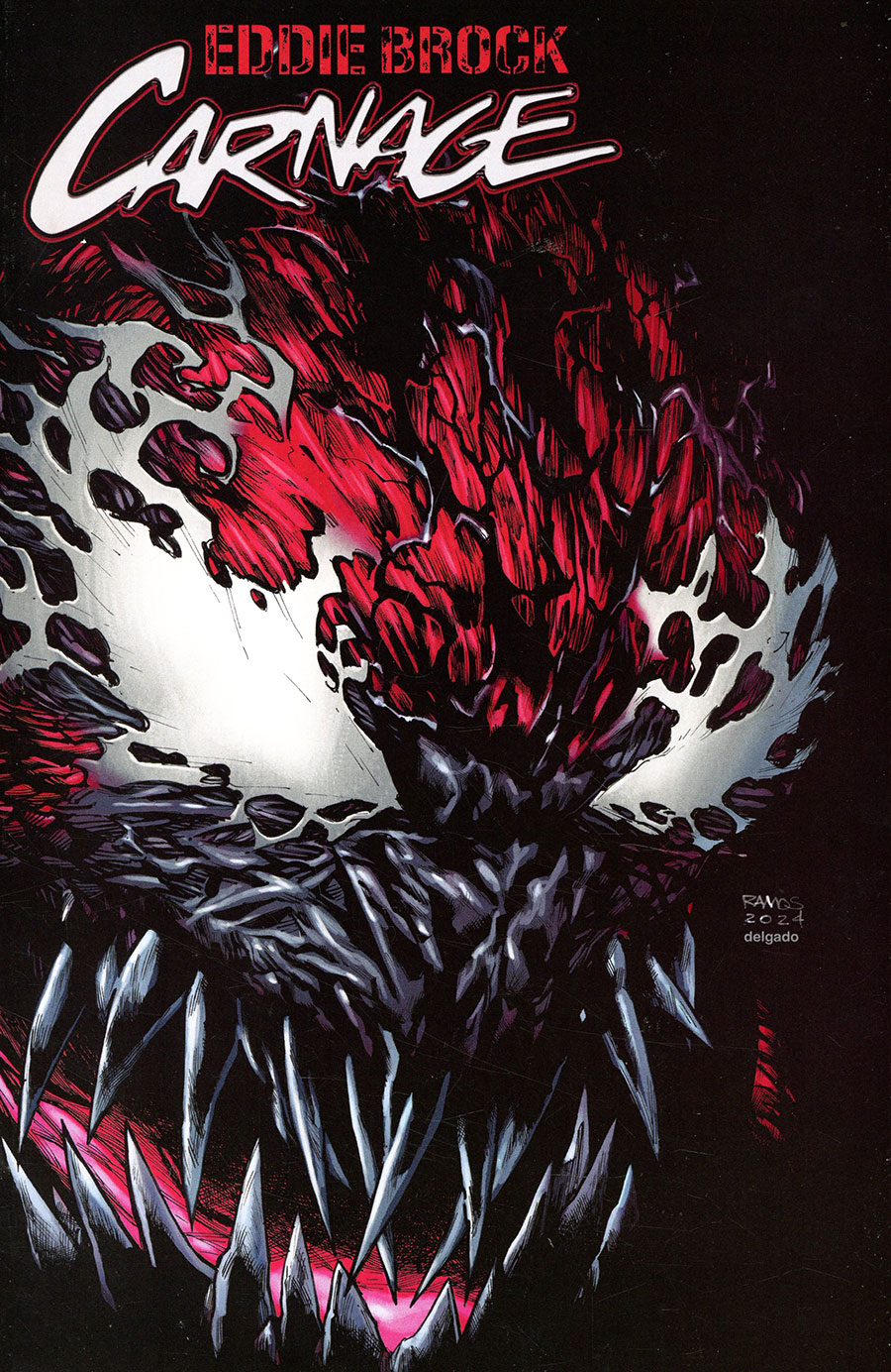 Eddie Brock Carnage #1 Cover B Variant Humberto Ramos Wraparound Cover