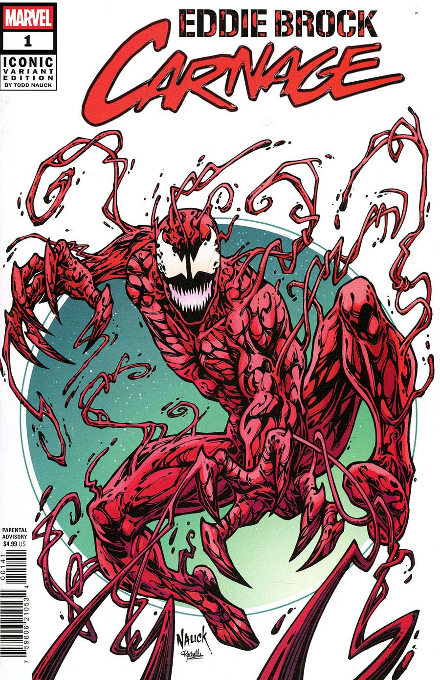 Eddie Brock Carnage #1 Cover D Variant Todd Nauck Iconic Cover