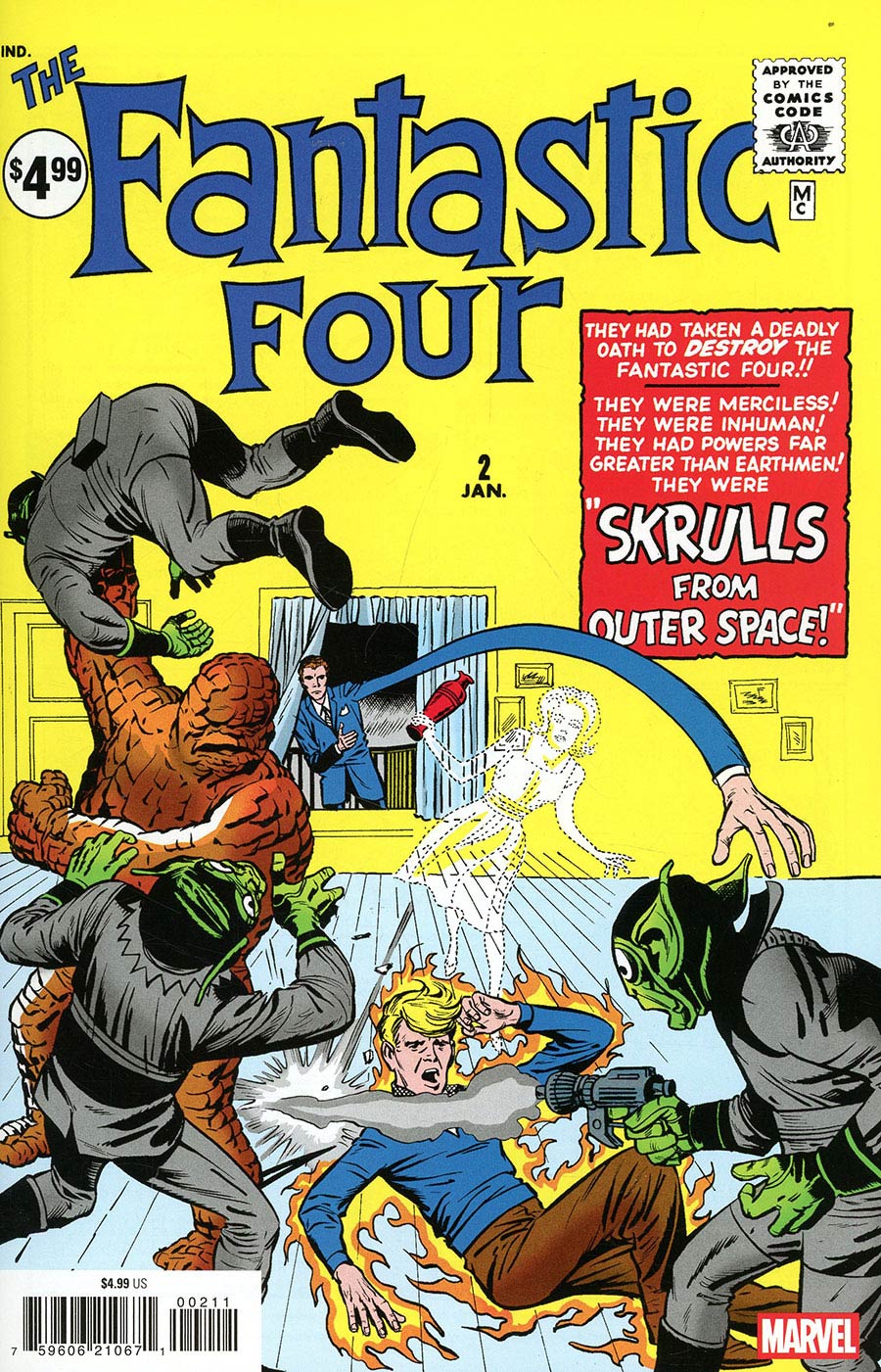 Fantastic Four #2 Cover B Facsimile Edition Regular Jack Kirby Cover