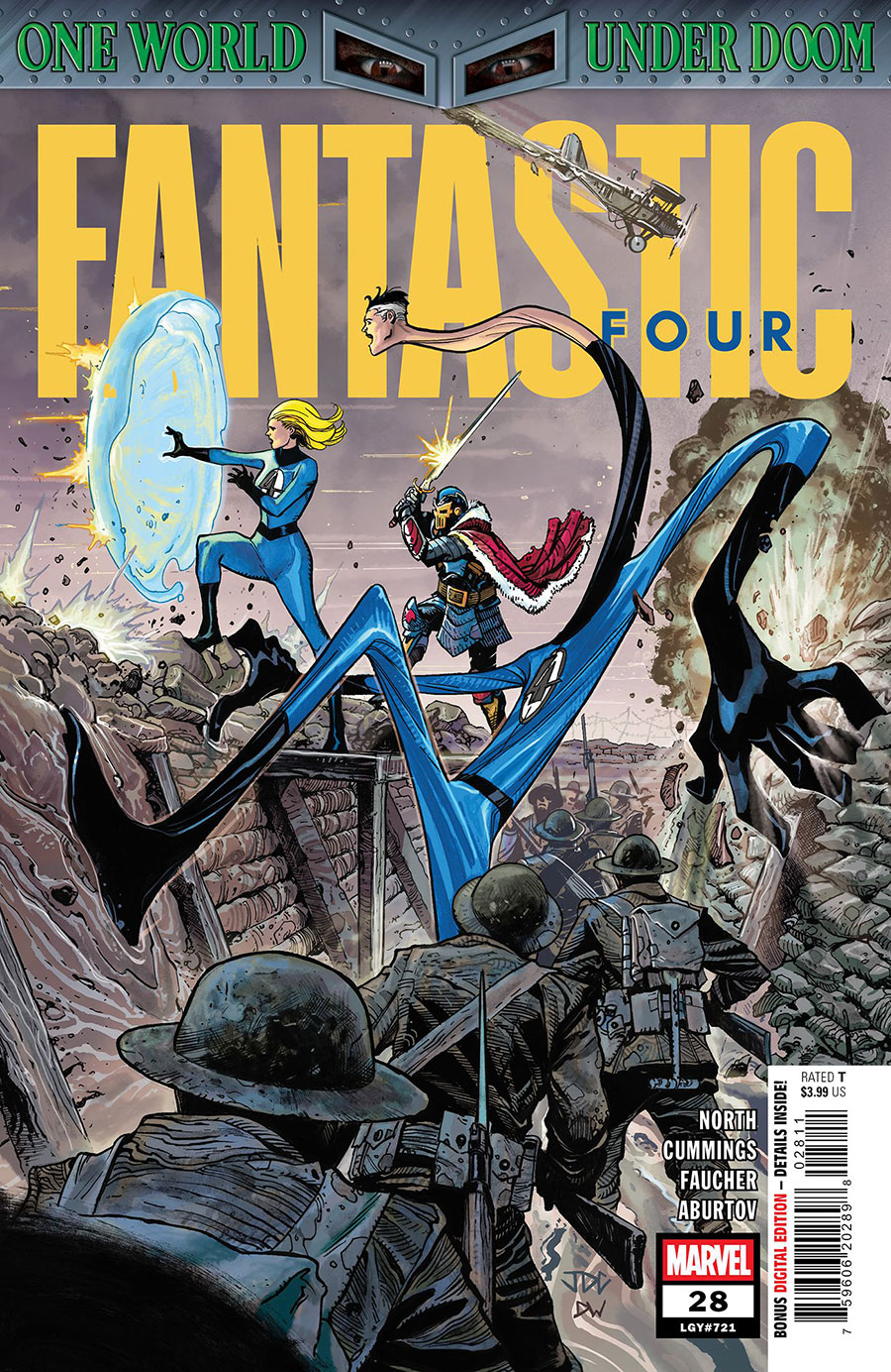Fantastic Four Vol 7 #28 Cover A Regular Joshua Cassara Cover (One World Under Doom Prelude)