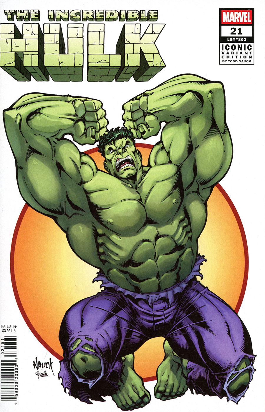 Incredible Hulk Vol 5 #21 Cover E Variant Todd Nauck Iconic Cover
