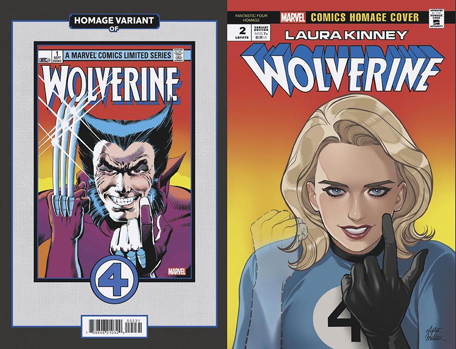 Laura Kinney Wolverine #2 Cover B Variant Romy Jones Fantastic Four Homage Cover