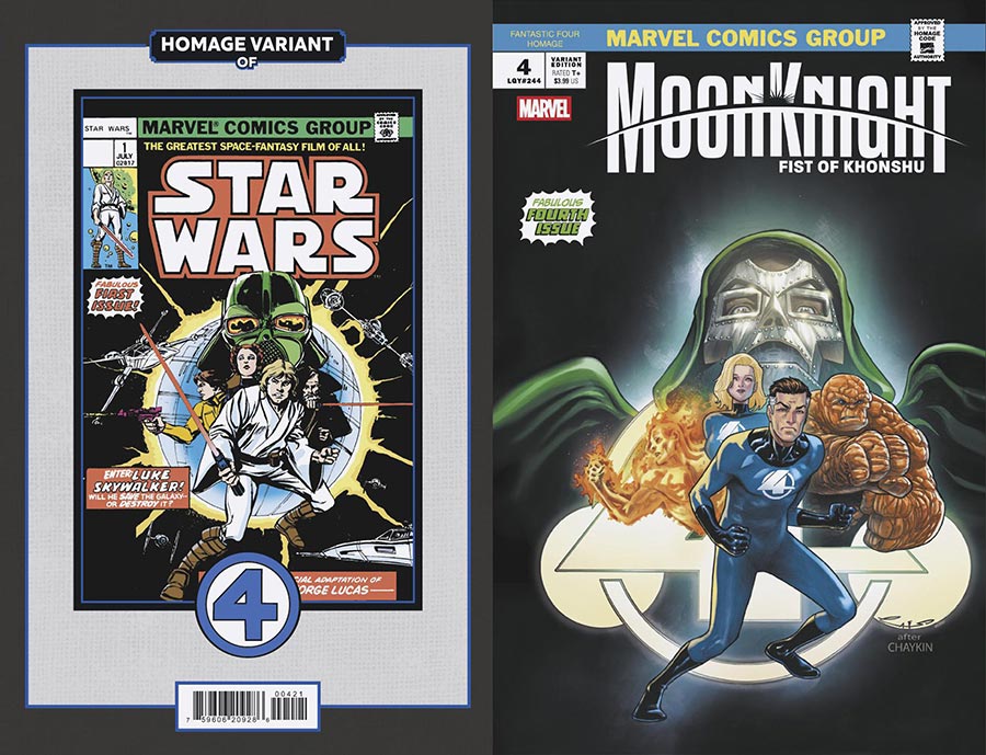 Moon Knight Fist Of Khonshu #4 Cover B Variant Emilio Laiso Fantastic Four Homage Cover