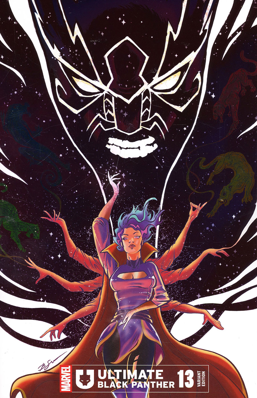 Ultimate Black Panther #13 Cover C Variant Benjamin Su Ultimate One Year In Foil Cover