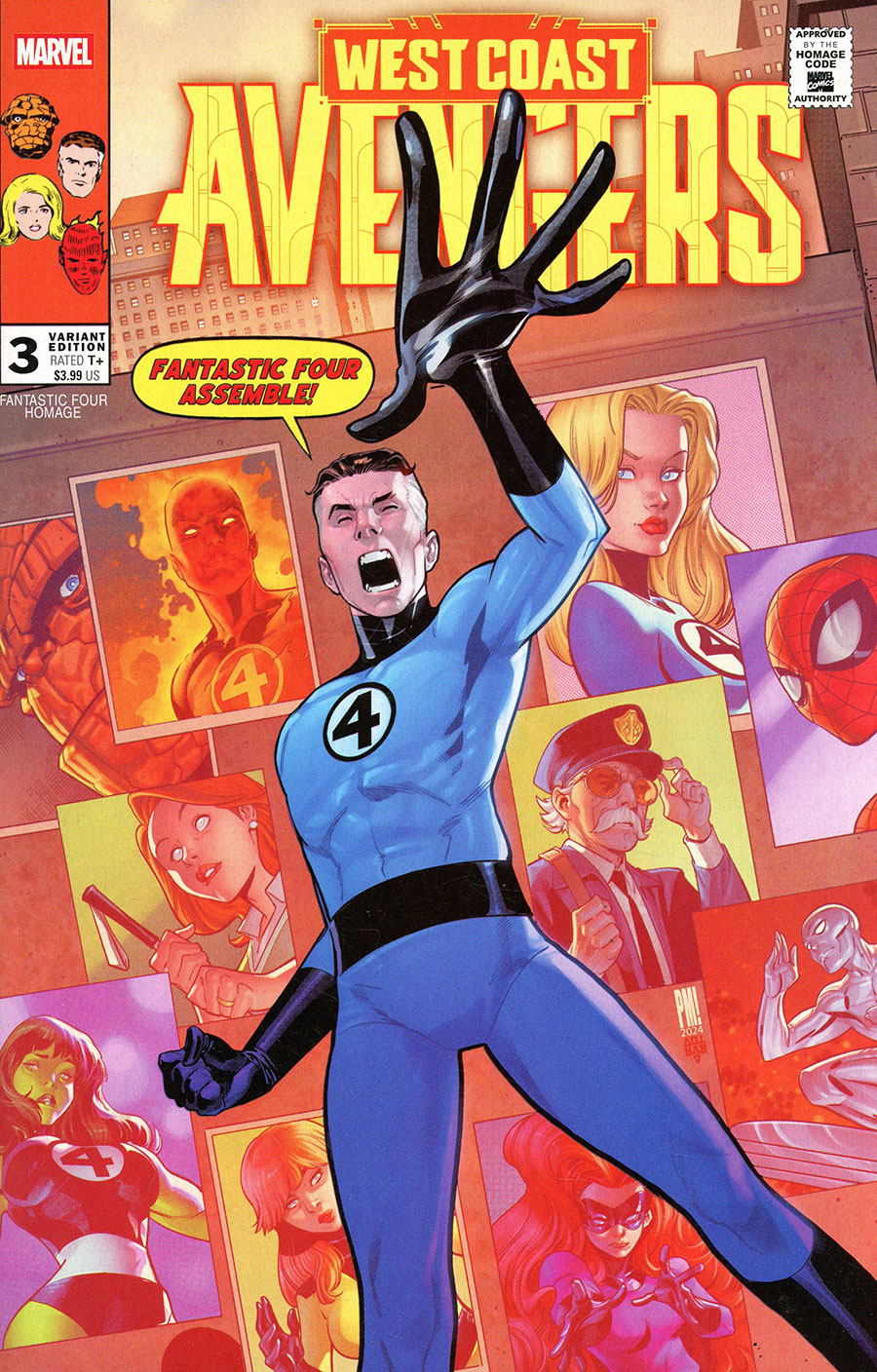 West Coast Avengers Vol 4 #3 Cover C Variant Paco Medina Fantastic Four Homage Cover