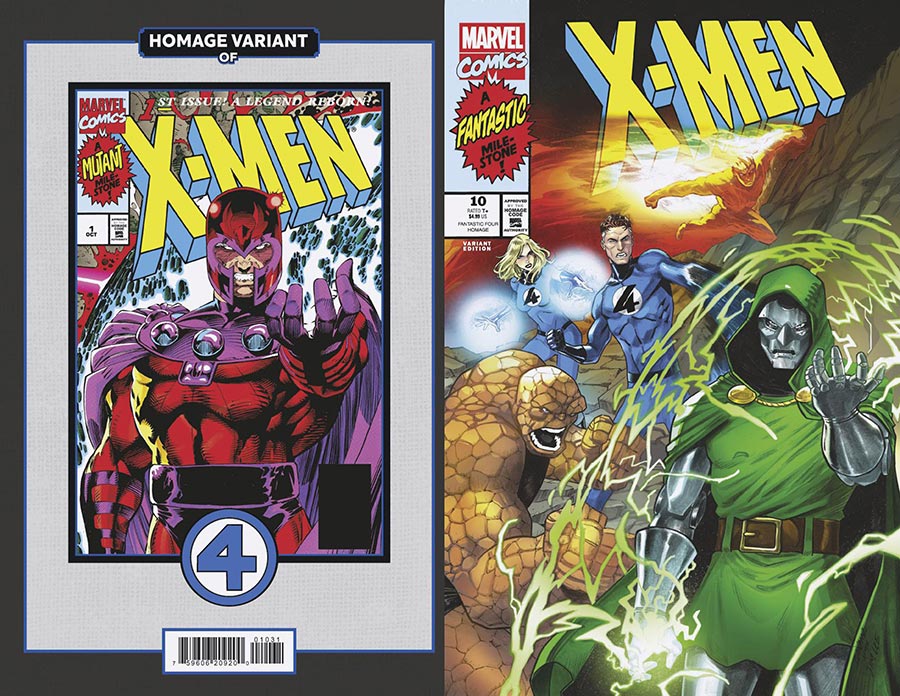 X-Men Vol 7 #10 Cover B Variant Michele Bandini Fantastic Four Homage Cover (Raid On Graymalkin Epilogue)