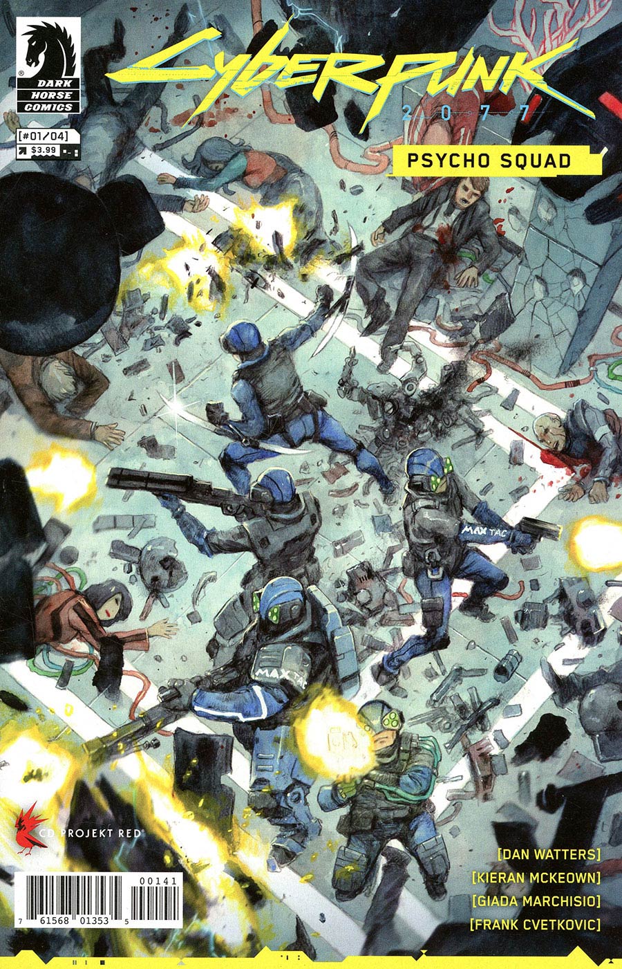 Cyberpunk 2077 Psycho Squad #1 Cover D Variant Niko Henrichon Cover