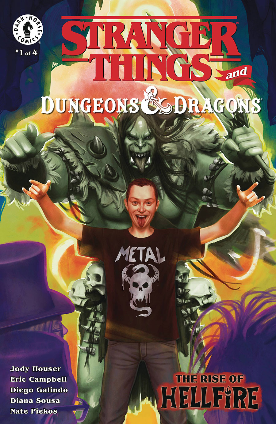 Stranger Things And Dungeons & Dragons The Rise Of Hellfire #1 Cover C Variant Rebeca Pueblar Cover