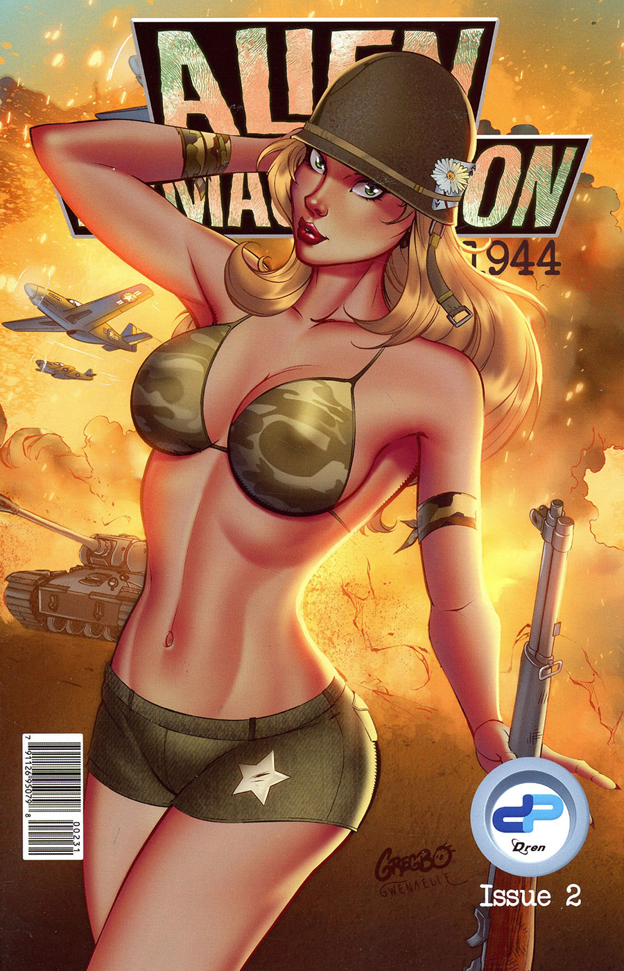 Alien Armageddon 1944 #2 Cover A Regular Gregbo Cover (Limit 1 Per Customer)