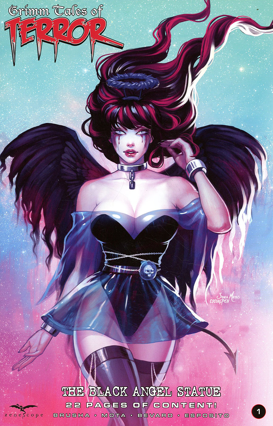 Grimm Fairy Tales Presents Grimm Tales Of Terror Vol 5 #1 The Black Angel Statue Cover C Variant Sonia Matas Cover