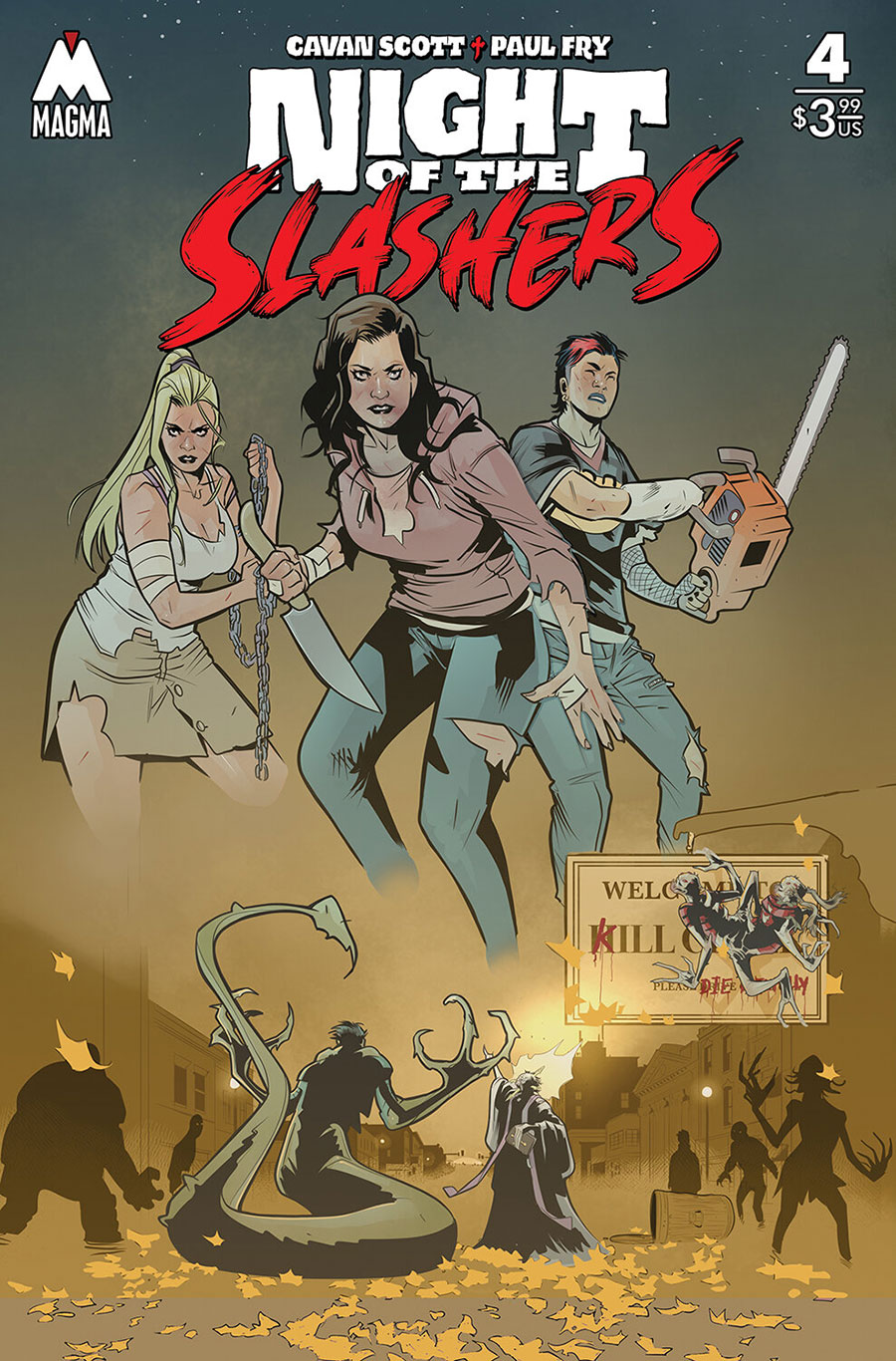Night Of The Slashers #4 Cover A Regular Paul Fry Cover