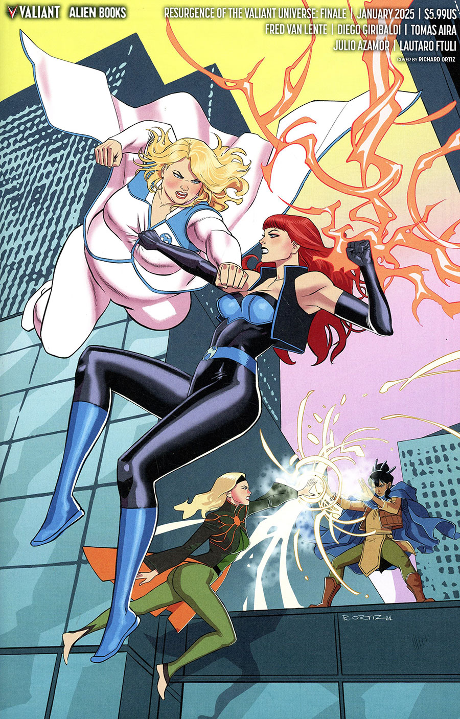 Resurgence Of The Valiant Universe Finale #1 (One Shot) Cover F Variant Richard Ortiz Virgin Cover