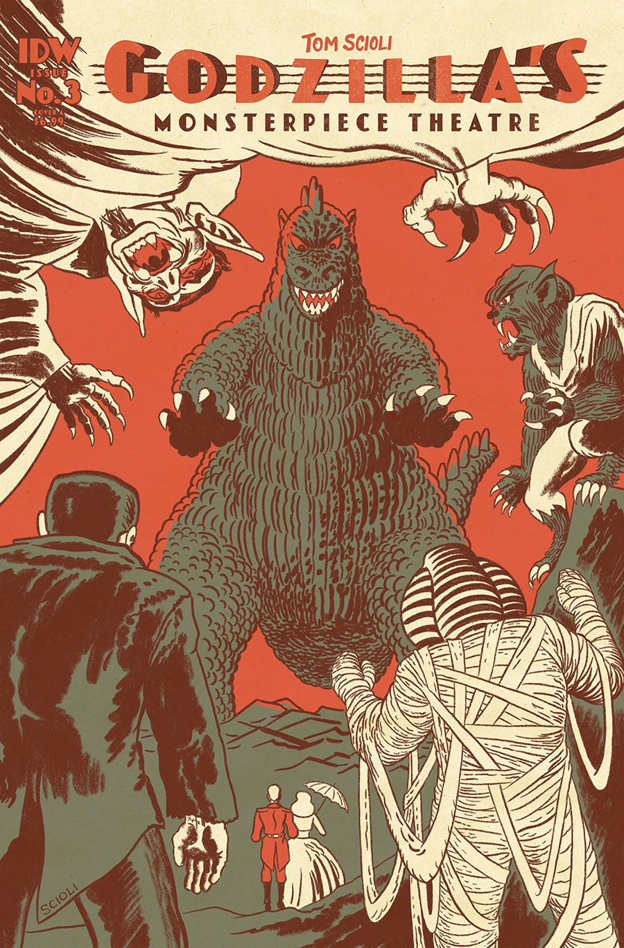 Godzillas Monsterpiece Theatre #3 Cover A Regular Tom Scioli Cover