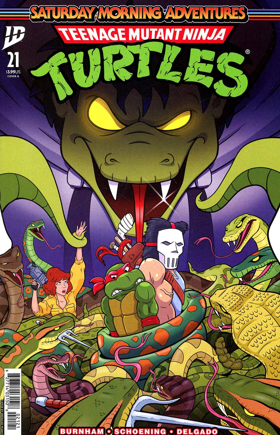 Teenage Mutant Ninja Turtles Saturday Morning Adventures Continued #21 Cover B Variant Brendan Pearce Cover