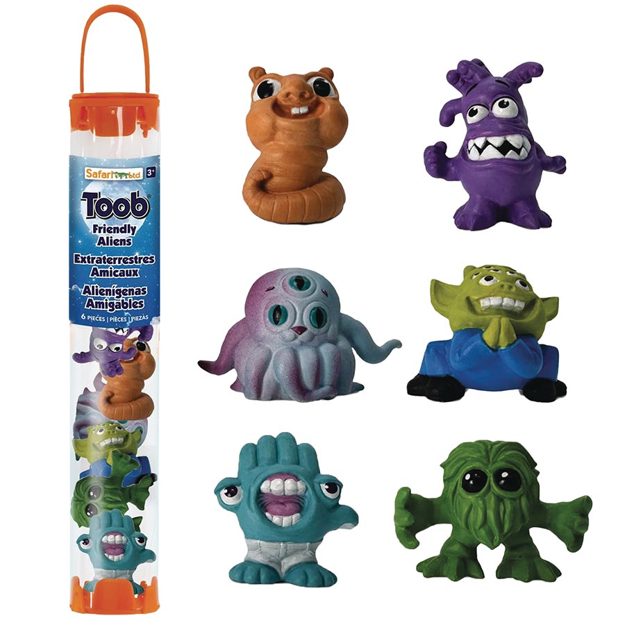 Friendly Aliens 6-Piece Figurine Toob