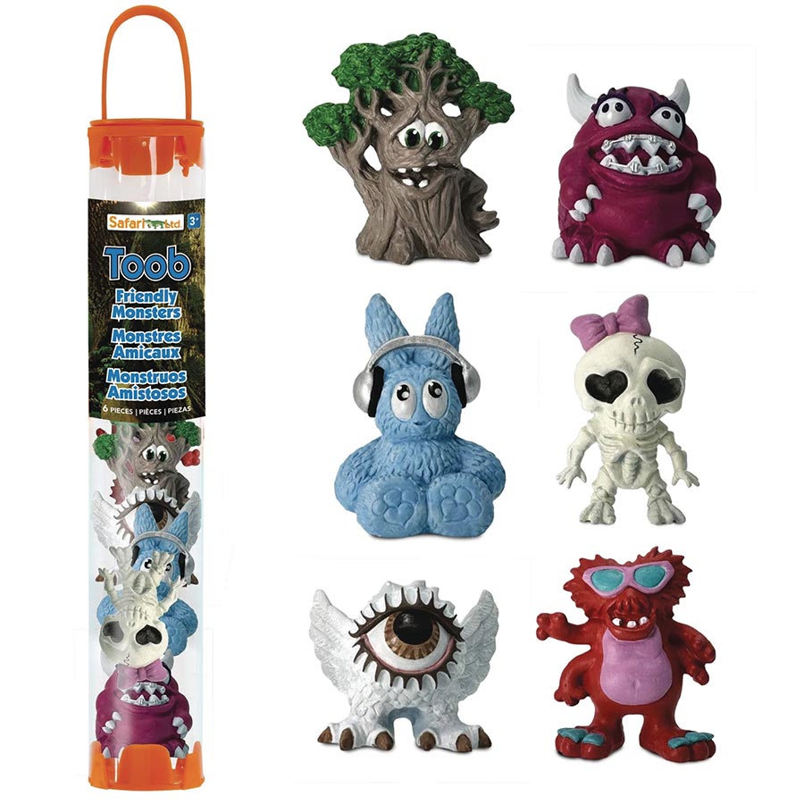 Friendly Monsters 6-Piece Figurine Toob