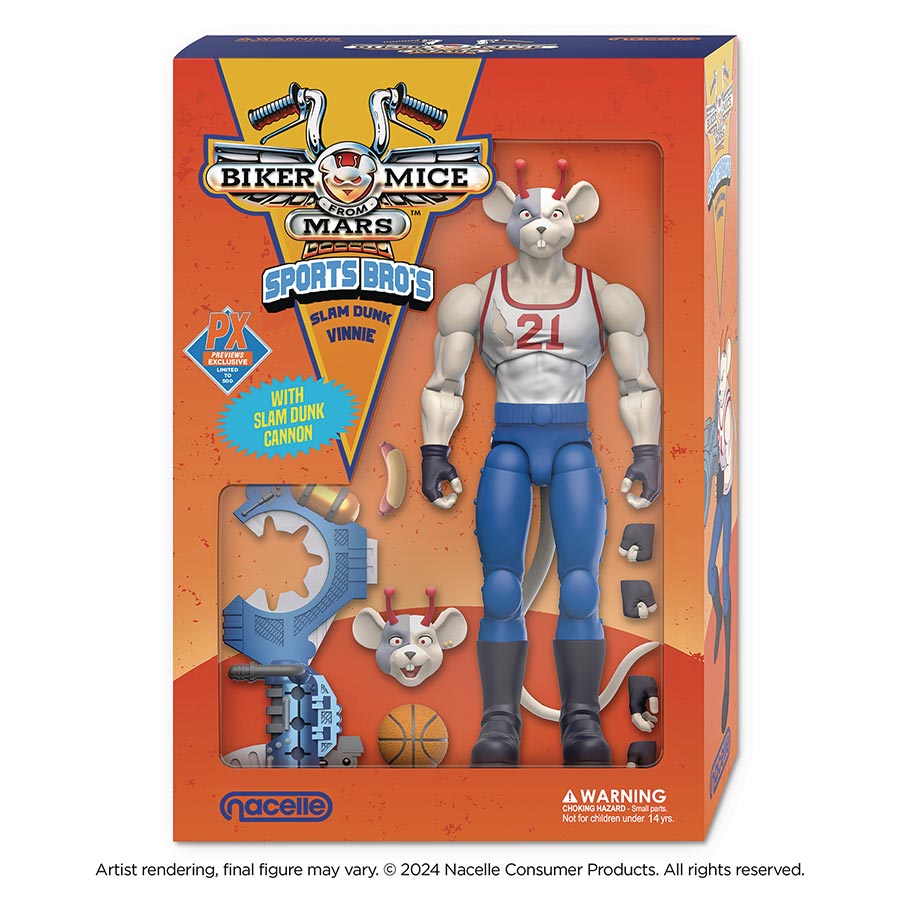 Biker Mice From Mars Sports Bros Previews Exclusive Action Figure - Vinnie