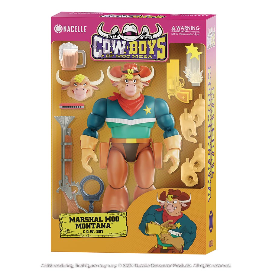 Wild West C.O.W.-Boys Of Moo Mesa Action Figure - Marshal Moo Montana