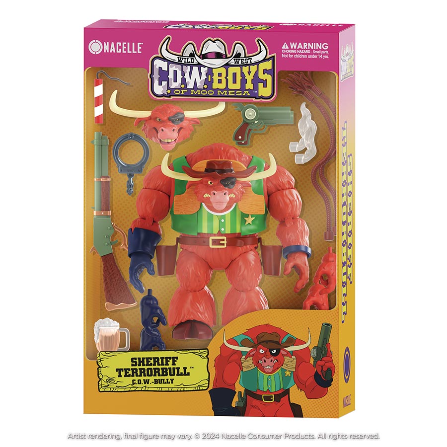 Wild West C.O.W.-Boys Of Moo Mesa Action Figure - Sheriff Terrorbull