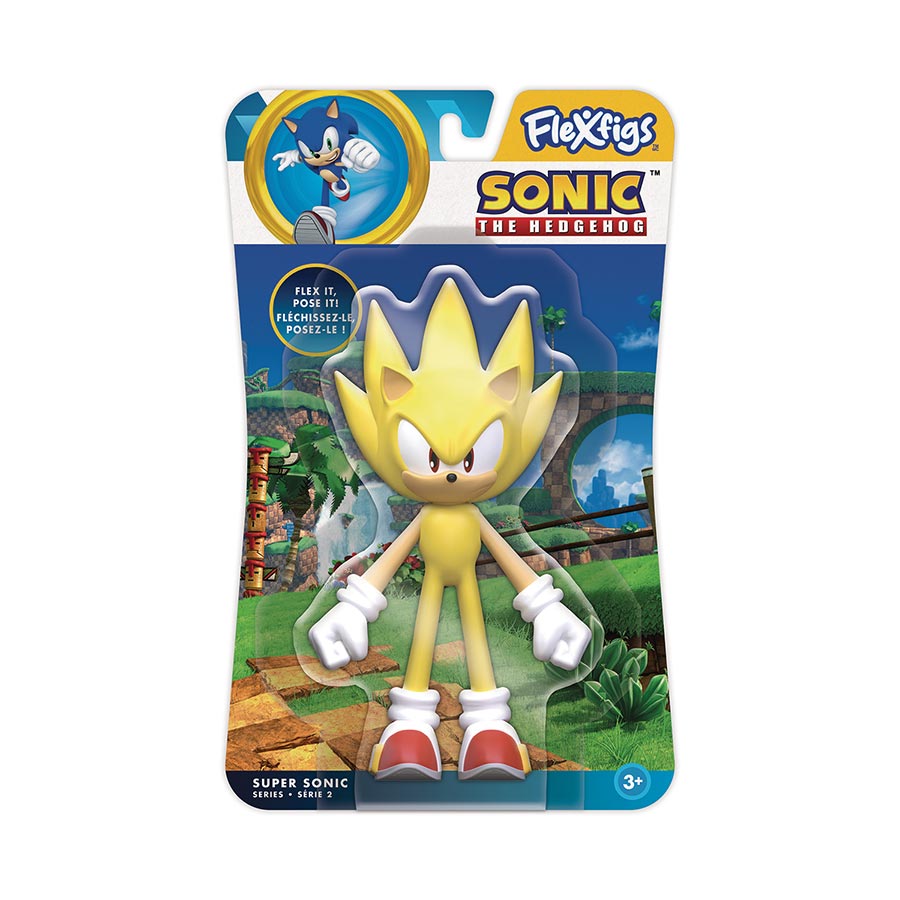 Sonic The Hedgehog Flexfigs Series 2 - Super Sonic