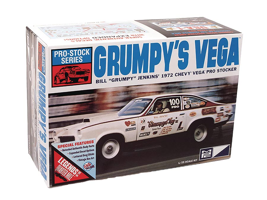 Grumpys 1972 Chevy Vega Pro Stock 1/25 Scale MPC Model Kit