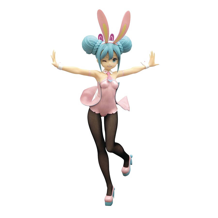Hatsune Miku Bi-Cute Bunnies Wink Pearl Pink Color Figure