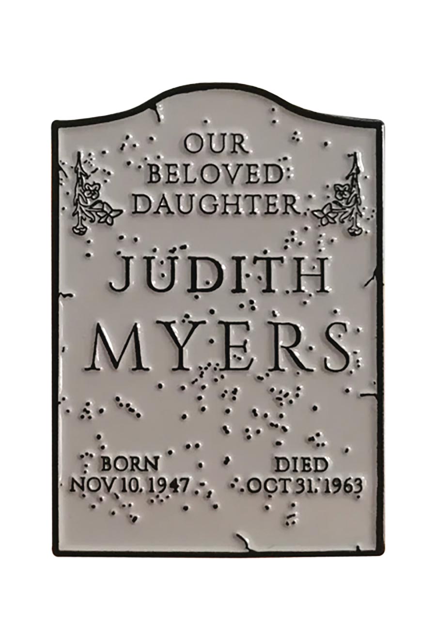 Halloween 1978 Enamel Pin - Judith Myers Tombstone