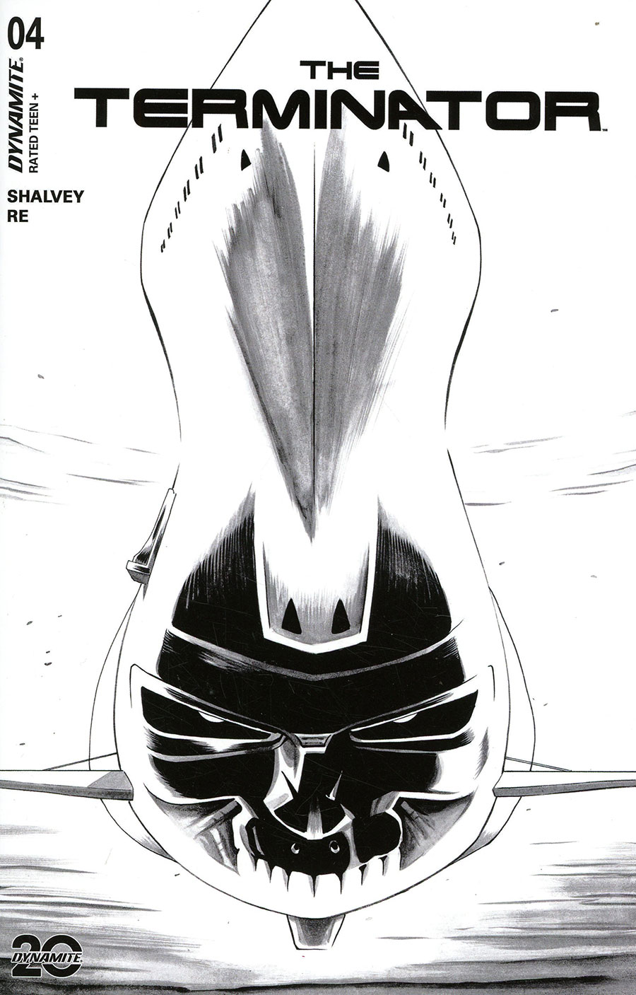 Terminator Vol 4 #4 Cover I Incentive Declan Shalvey Line Art Cover
