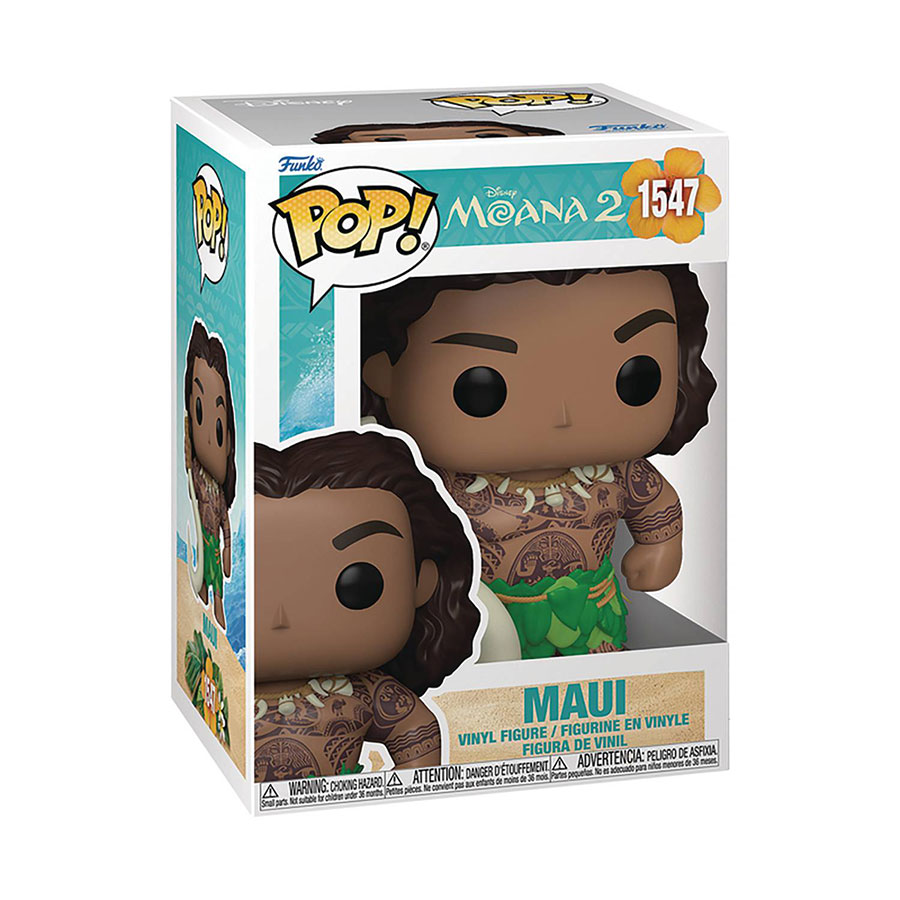 POP Disney Moana 2 Maui With Fish Hook Vinyl Figure