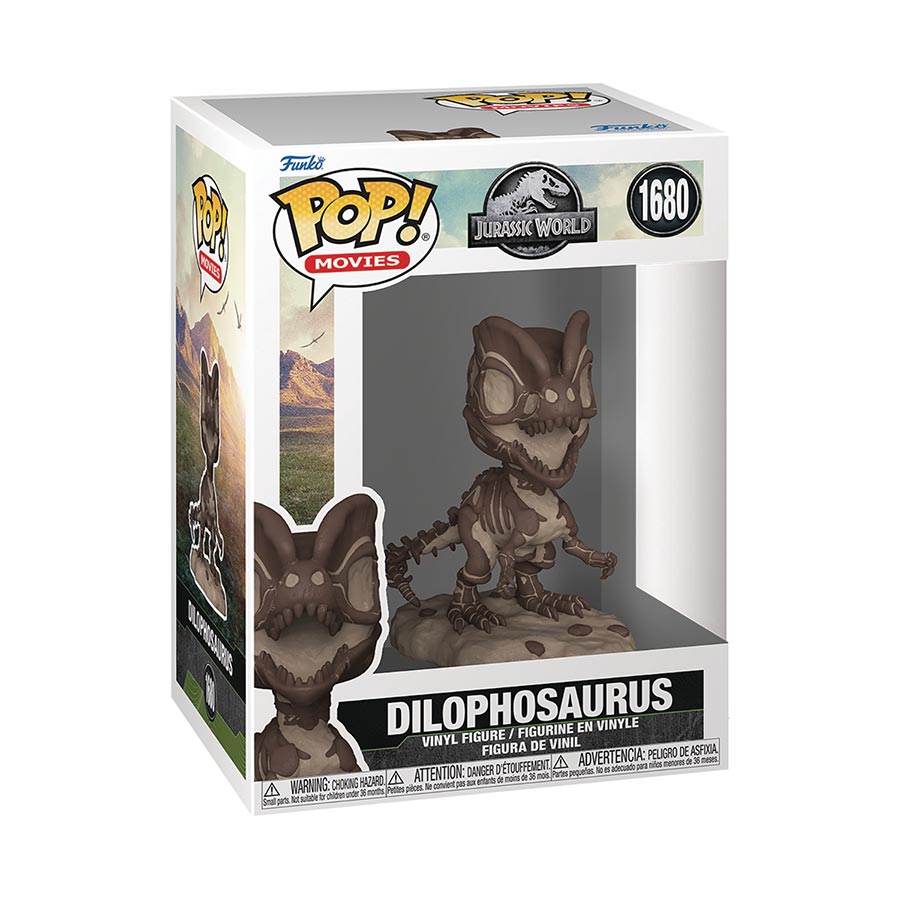 POP Movies Jurassic Park Fossil Dilophosaurus Vinyl Figure