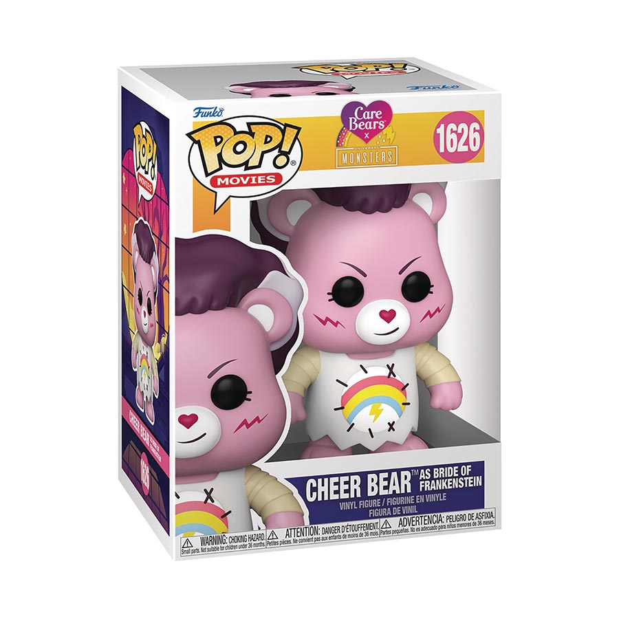 POP Universal Monsters x Care Bears Cheer Bear / The Bride Of Frankenstein Vinyl Figure