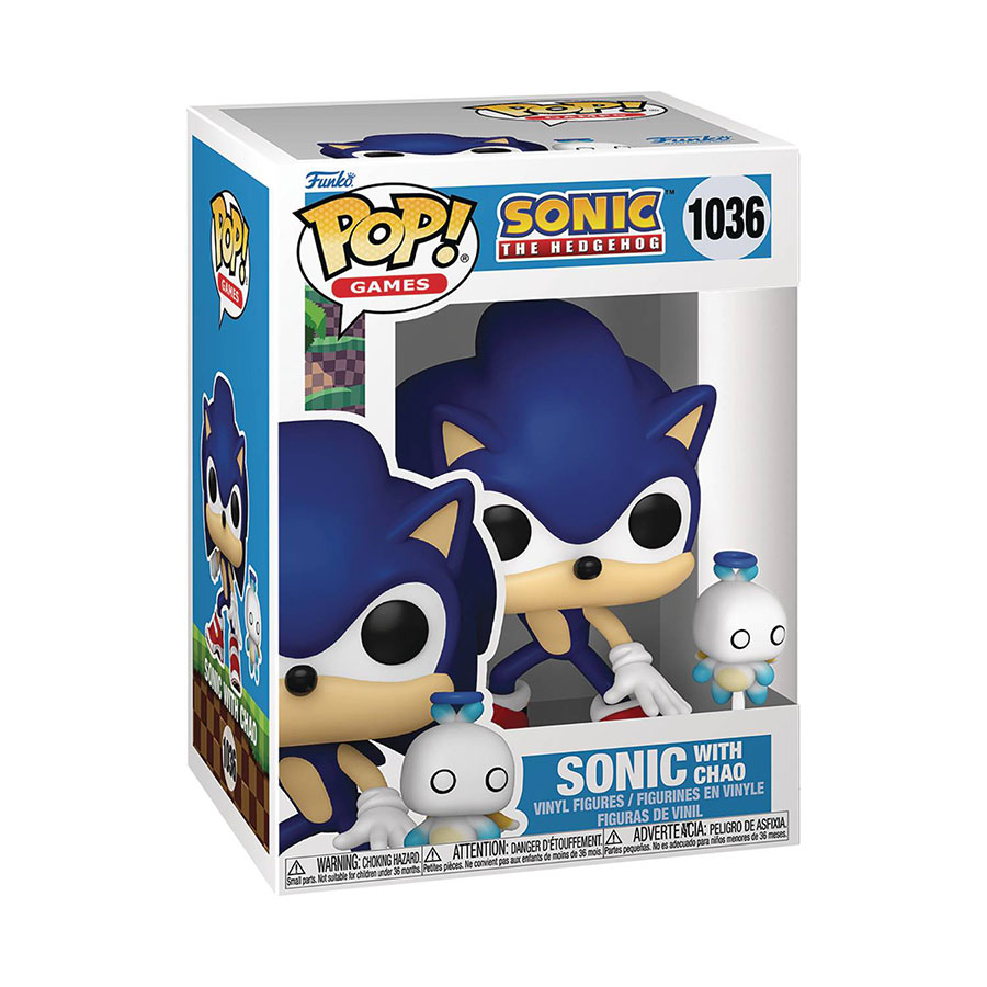 POP & Buddy Sonic The Hedgehog Sonic With Chao Vinyl Figure