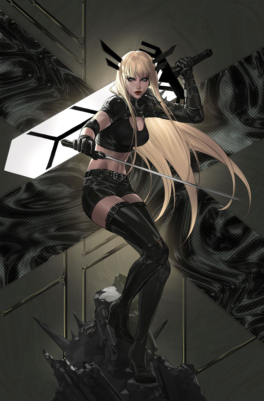 X-Men Vol 7 #10 Cover D Incentive Lesley Leirix Li Magik Virgin Cover (Raid On Graymalkin Epilogue)