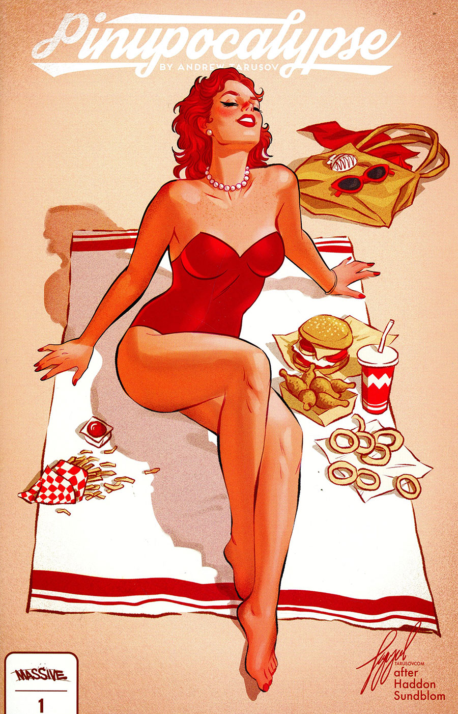 Pinupocalypse #1 Cover F Incentive Andrew Tarusov Pin-Up Model Variant Cover