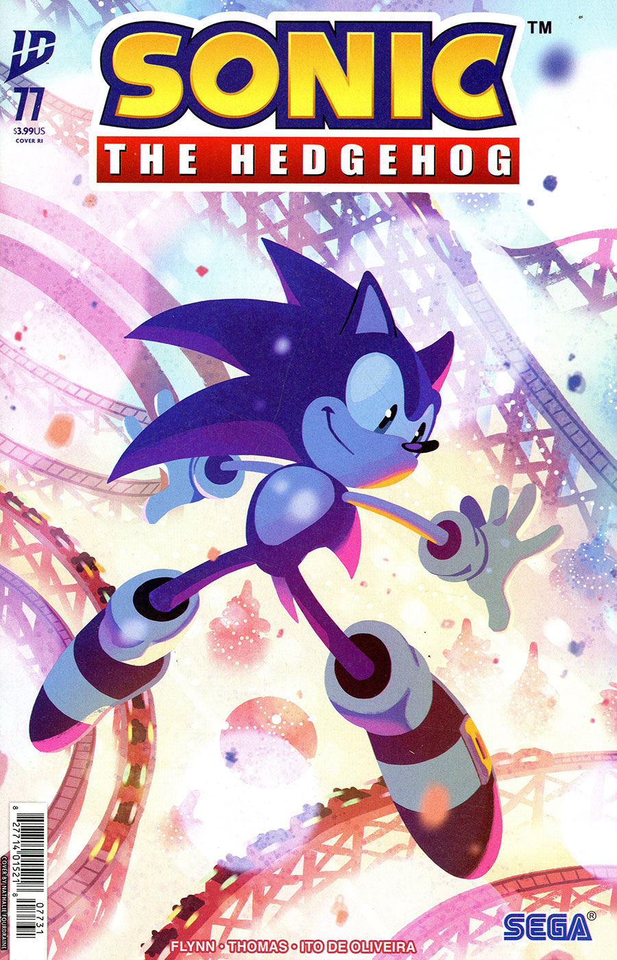 Sonic The Hedgehog Vol 3 #77 Cover C Incentive Nathalie Fourdraine Variant Cover