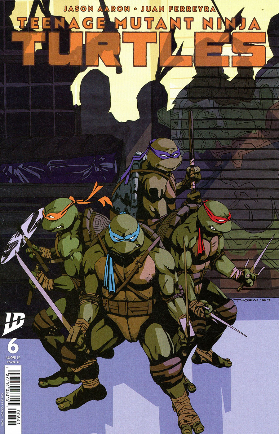 Teenage Mutant Ninja Turtles Vol 6 #6 Cover D Incentive Carson Thorn Variant Cover