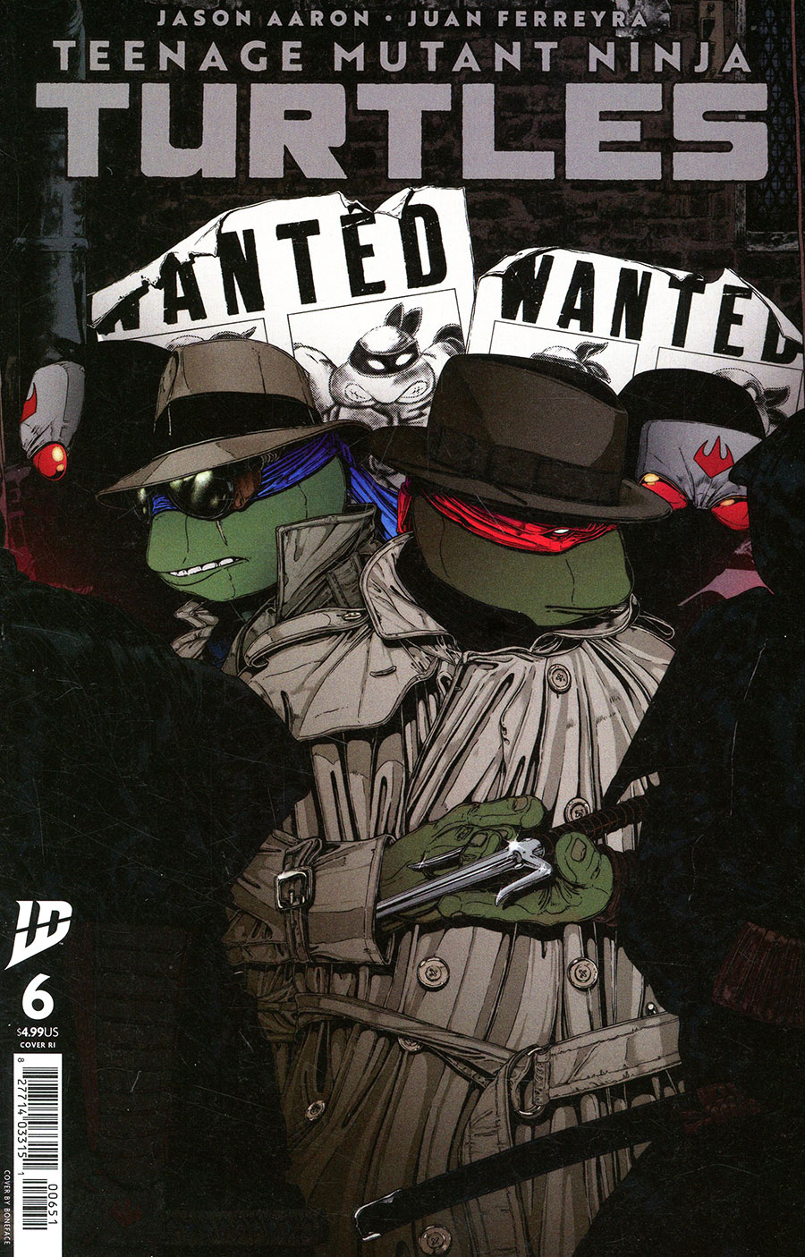 Teenage Mutant Ninja Turtles Vol 6 #6 Cover E Incentive Boneface Variant Cover