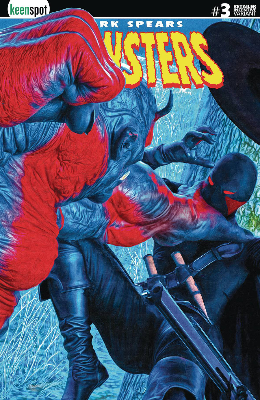 Mark Spears Monsters #3 Cover H Incentive Mark Spears The Fightr Variant Cover